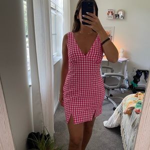 ASOS pink textured dress